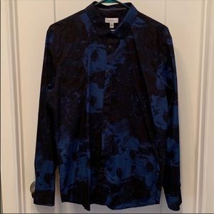 Calvin Klein tie dyed button up shirt